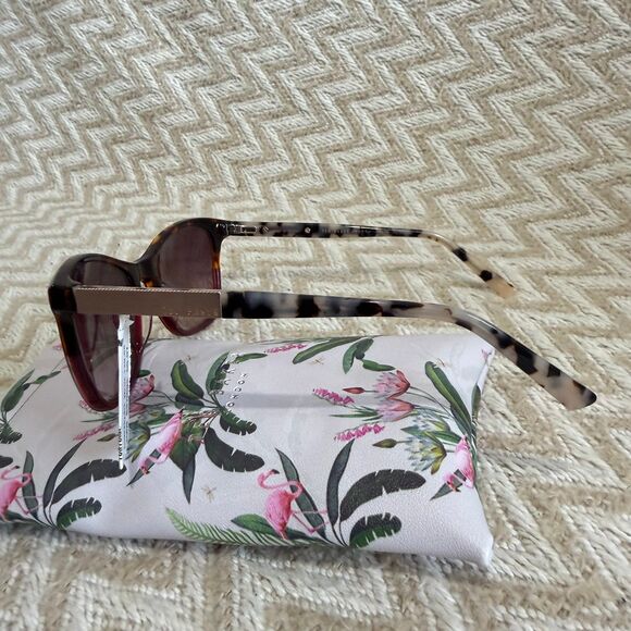 Ted Baker London Cat Eye Sunglasses 55mm Tortoise Blush NWT